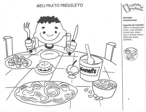 ALIMENTOS SAUDAVEIS PARA COLORIR - Imagui