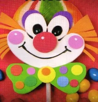 AljuManualidades: "Payaso" Paleta de caramelo!!