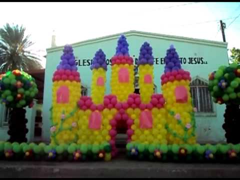 All comments on Castillo de globos y escenario de dulces. - YouTube