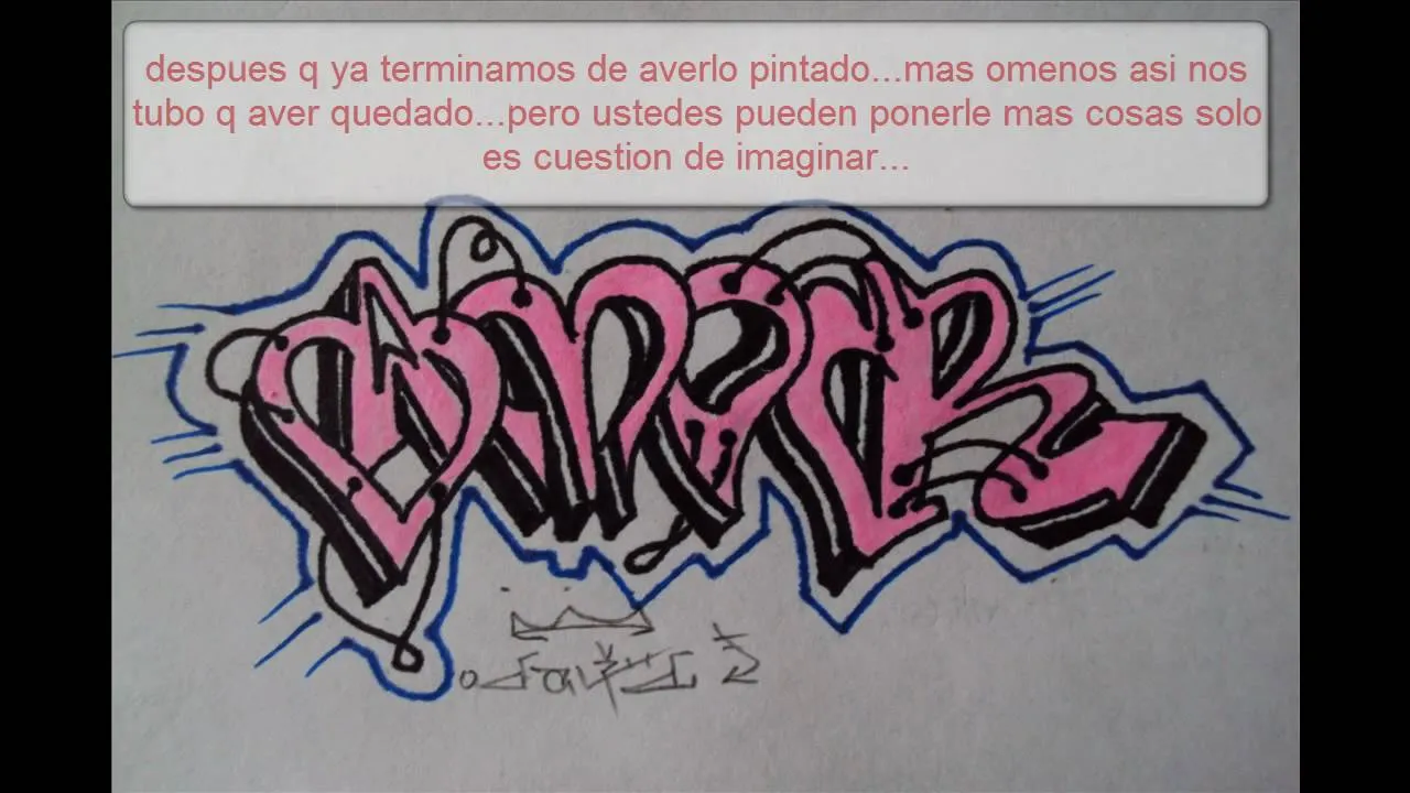 All comments on como hacer un graffiti facil y sencillo - YouTube