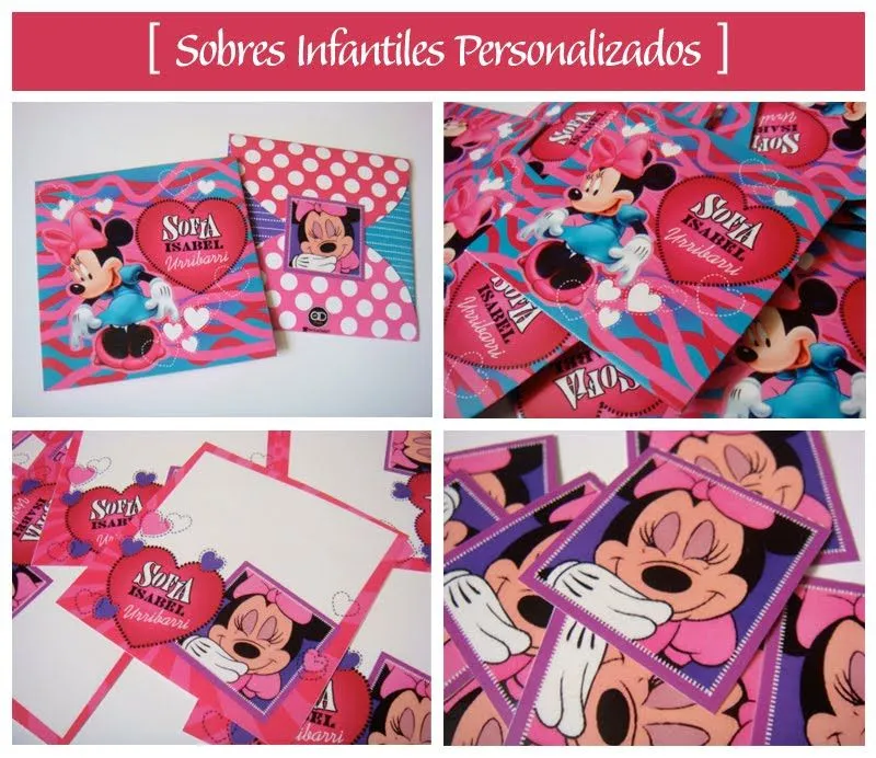 allDesign|: SOBRES · Minnie Mouse