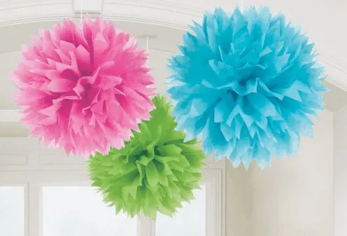 Alma de fiesta: Pompones de papel seda