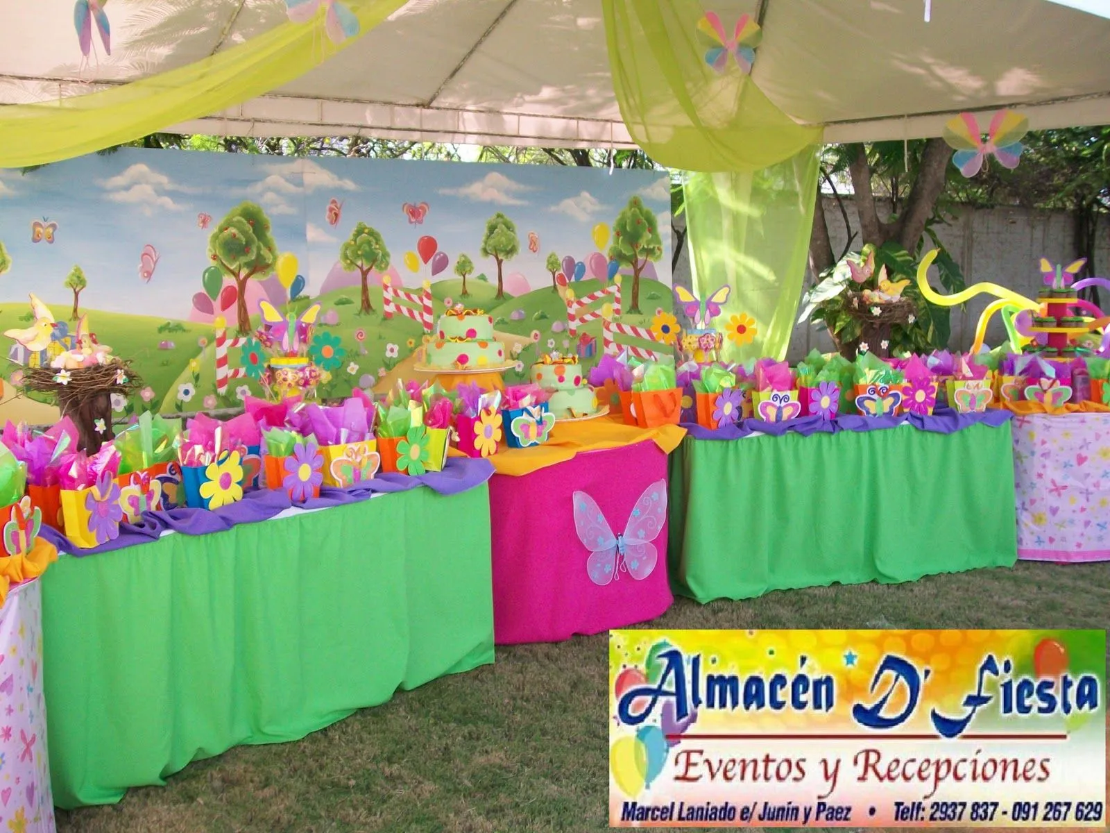 Almacén D´ Fiesta - Machala: Decoracion de Flores y Mariposas