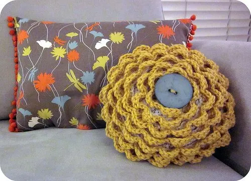 Almohadones a crochet patrones - Imagui