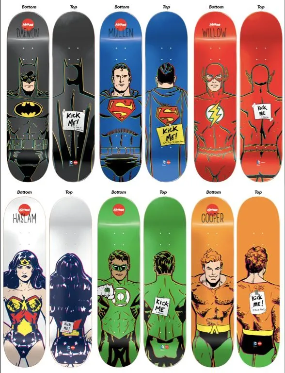 Almost x DC Comics | Skateboard | Pinterest