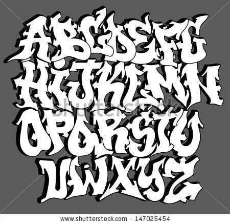 Alphabet In Graffiti Fonts | picturespider.com