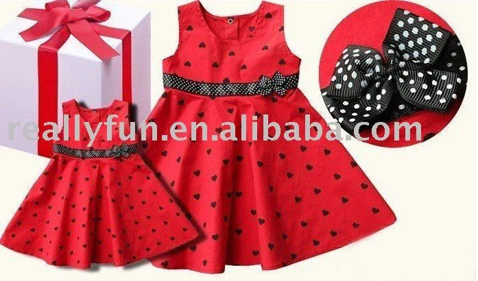 De alta moda para bebés/kids' vestido de algodón, vestido de ...