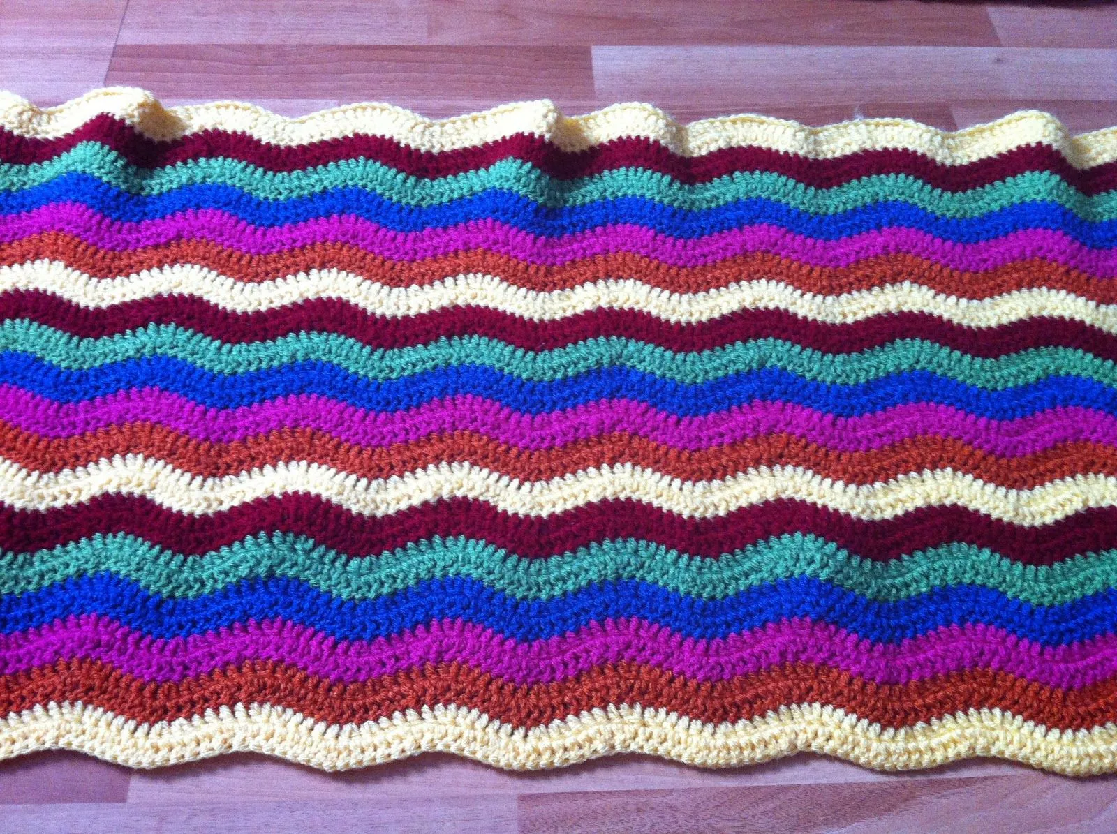 Alu curiosidades: Trabajando cobija zig zag CROCHET