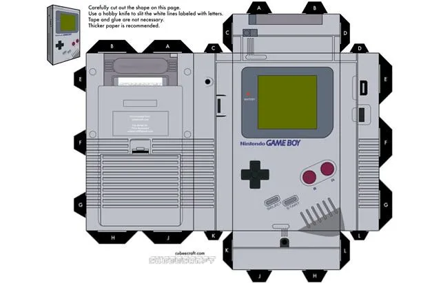 Alucinantes Plantillas para Geeks (Papercraft) - Taringa!