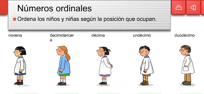 Mis alumnos: Rosana.primaria: NÚMEROS ORDINALES