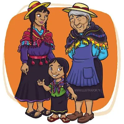 Niño indigena dibujo - Imagui