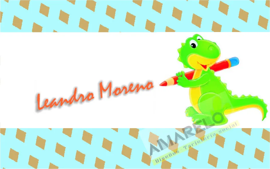 AMARELO Producciones: linea TARJETAS PERSONALES INFANTILES