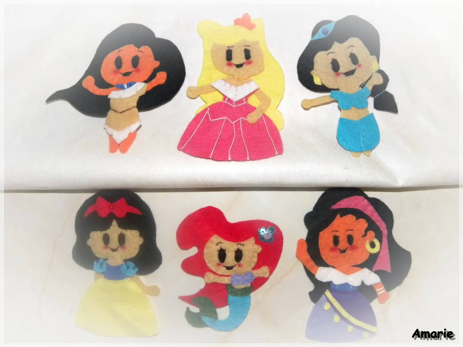 Amarie: PRINCESAS DISNEY EN FIELTRO