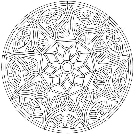 AMARILLO DE PLATA: Mandalas para colorear