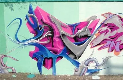 Amazing 3D Tribal Graffiti Alphabet Art – Murals Design / Graffiti ...