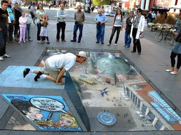 Amazing Street Art Illusion | Mighty Optical Illusions