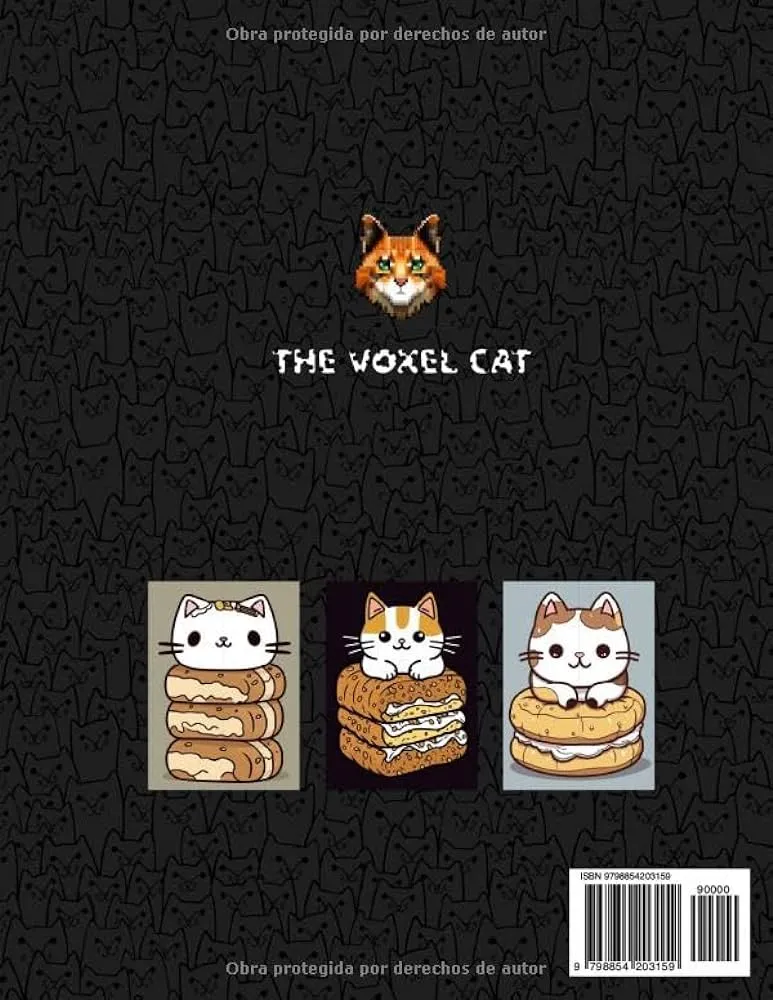 Amazon | Gatos y Pan - libro para colorear: Tu bocata pero con hermosos  gatitos KAWAII con 24 ilustraciones a una sola pagina para niños y adultos  | Cat, The Voxel | Cats