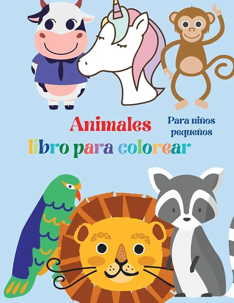 Amazon.com: Animales Libro para Colorear, Para niños pequeños: niños  pequeños, preescolar y jardín de infancia, páginas educativas fáciles y  divertidas para ... 2 a 4 años, de 4 a 8 años (Spanish Edition):  9789673108466: Books