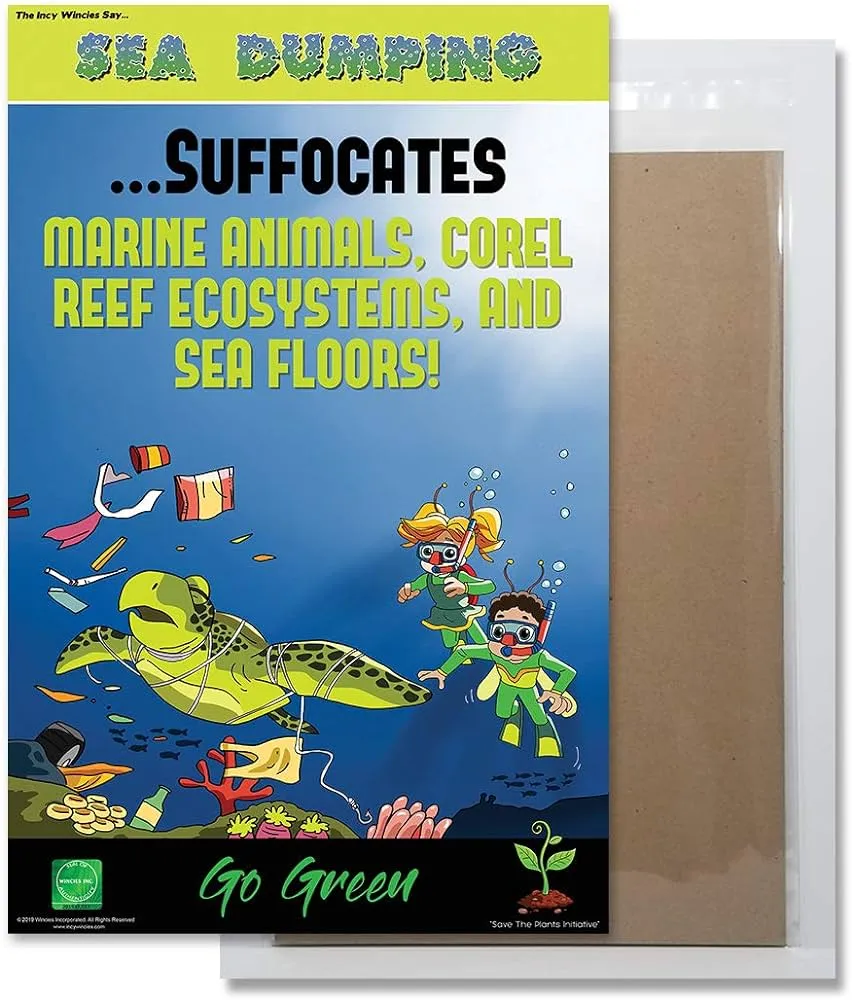 Amazon.com: Carteles de vertido en el mar | Pósters ambientales | Póster de  contaminación del agua | Pósters de contaminación del mar : Productos de  Oficina