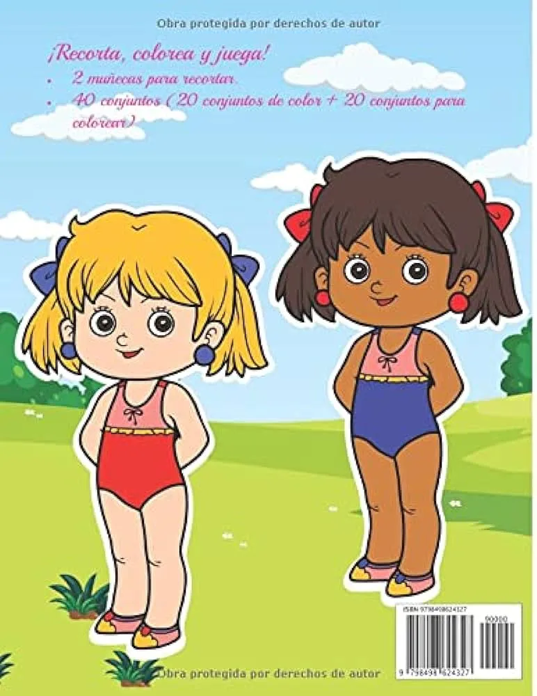 Amazon.com: Muñecas de Papel Recortables: Colorea, recorta y juega - 2  muñecas de papel + 40 trajes - Para niñas de 4 a 7 años. (Spanish Edition):  9798498624327: Publishing, My Little Doll Rocks: Libros