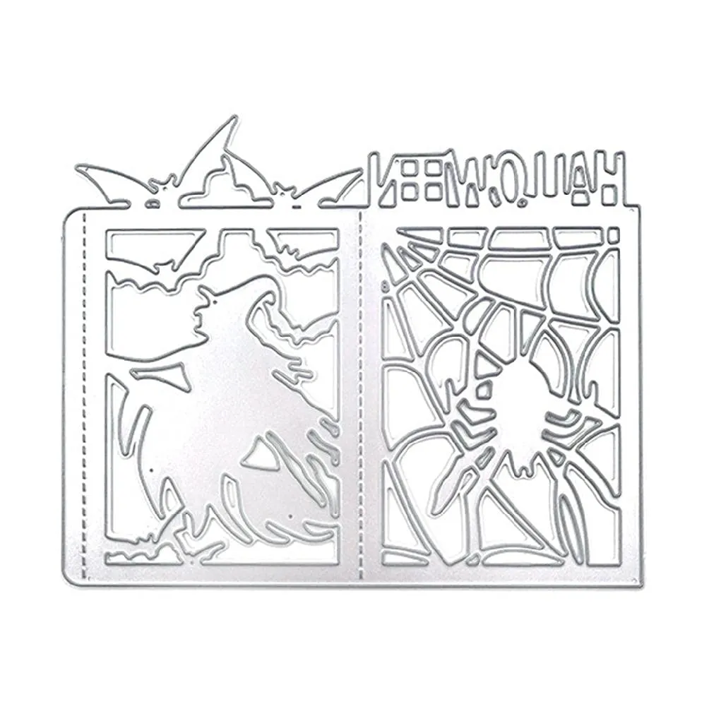 Amazon.com: Plantilla de corte de metal de la tela de araña de Halloween  DIY Scrapbooking álbum de papel plantilla de tarjeta de papel molde en  relieve artesanía decoración Scrapbooking troquelado : Arte