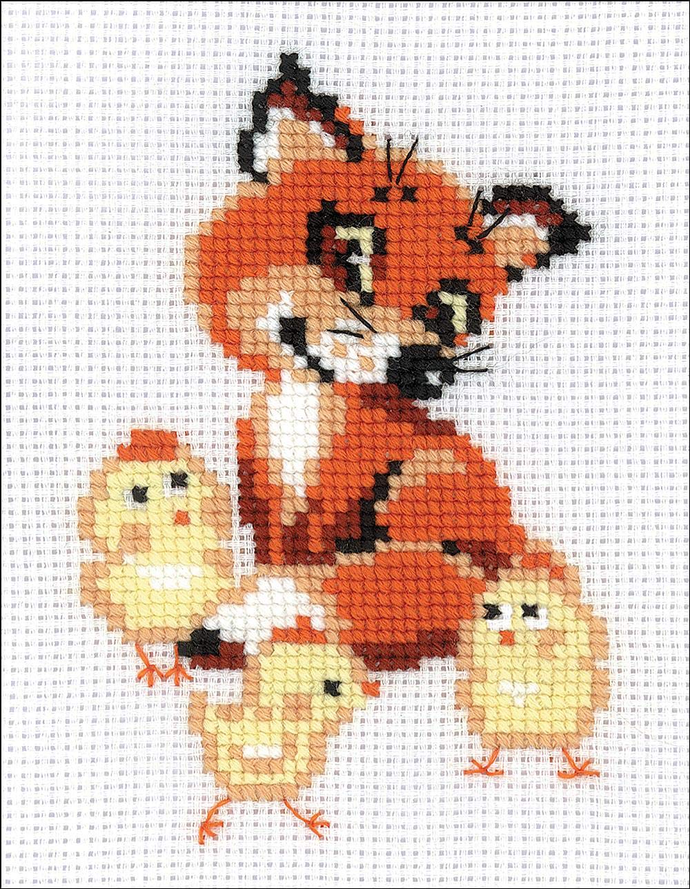 Amazon.com: Riolis - Juego de punto de cruz, 5.9 x 7.9 in, diseño de cubo con pollitos (10 unidades) : Arte y Manualidades