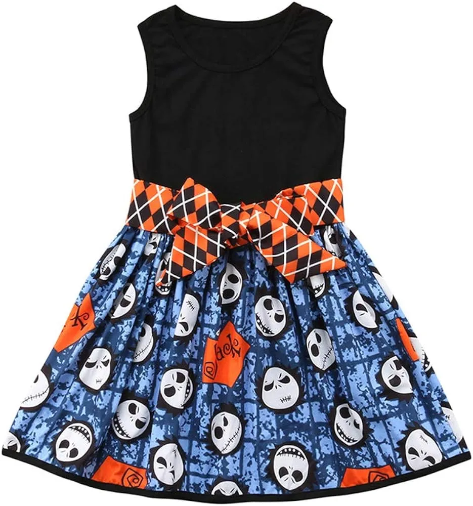 Amazon.com: Wassery Halloween - Faldas con estampado de calaveras completas  para niños y niñas con cinturón Bowkont, Suave, 4-5 años : Ropa, Zapatos y  Joyería