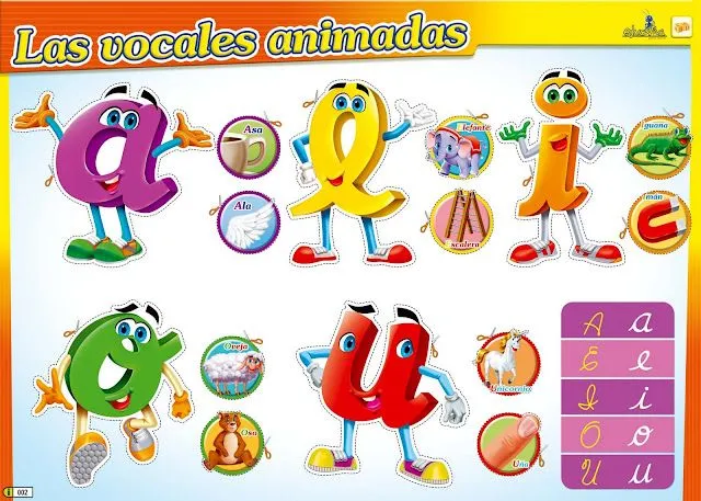 Las vocales mayusculas animadas - Imagui