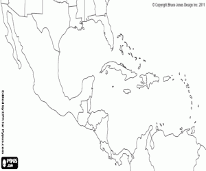 Mapa de centroamerica para colorear - Imagui