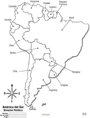 Mapas de Ámerica para imprimir - Imagui