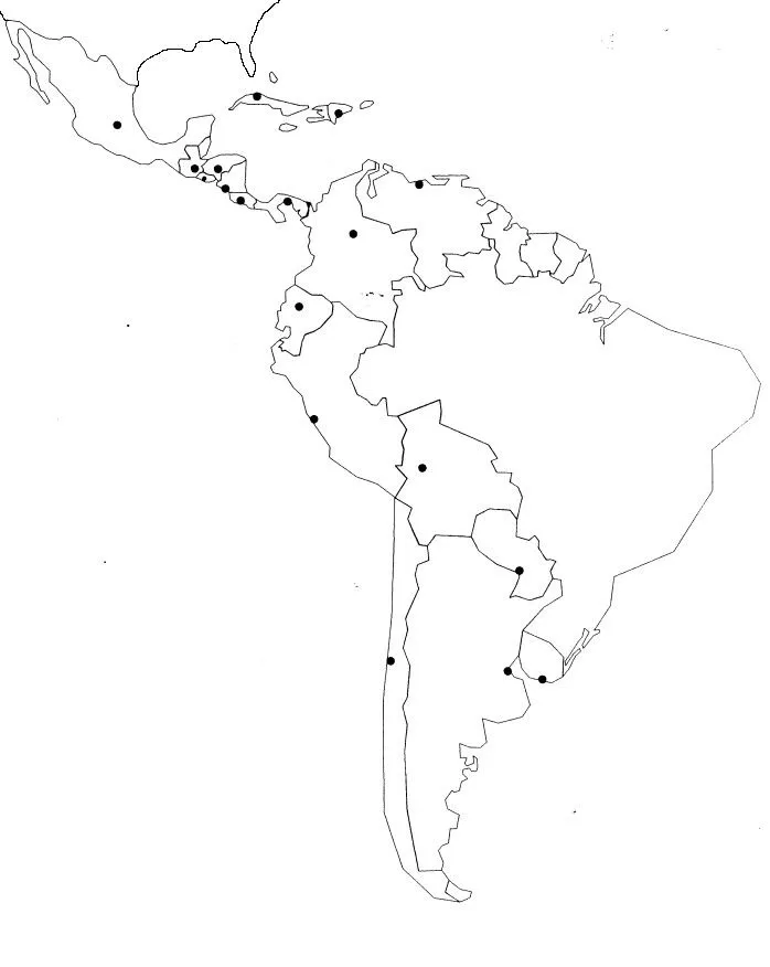 Mapa De America Latina Para Dibujar Imagui 3750