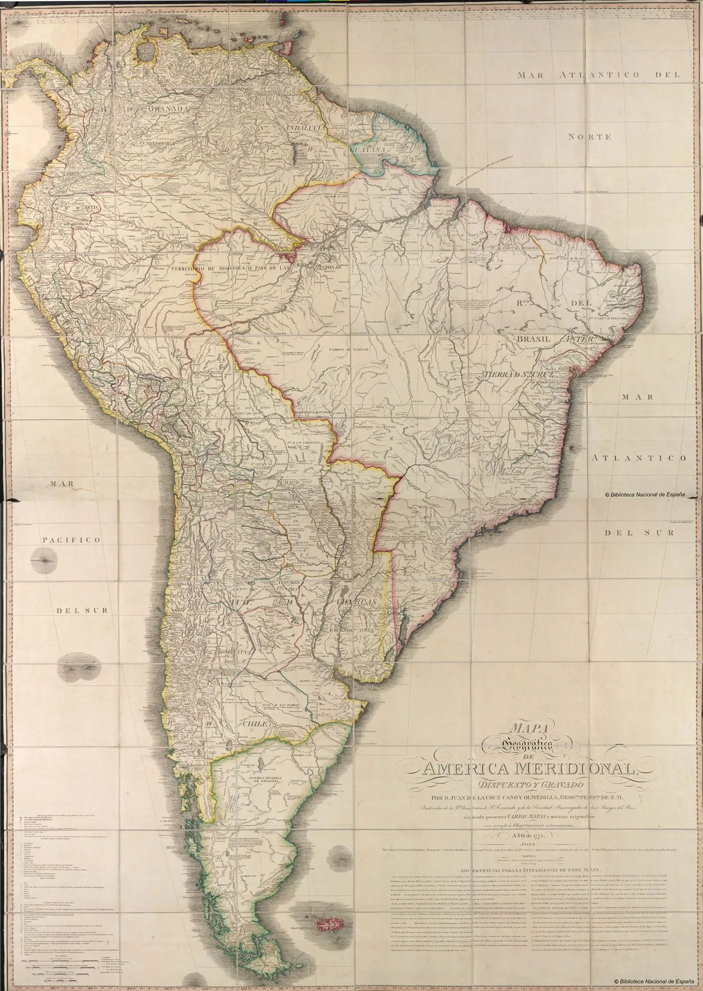 América del Sur. Mapas Generales. Biblioteca Nacional de España