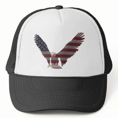 American Eagle Gorros Bordados de Zazzle.