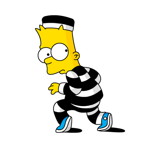 American top cartoons: Bart Simpson