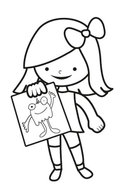 amigo invisible: dibujo para colorear e imprimir