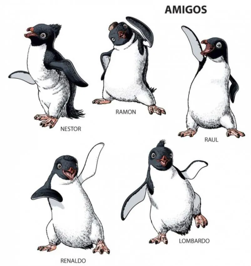 Amigos - Dibujos para colorear PINGUINOS HAPPY FEET