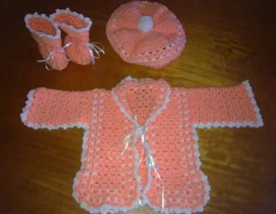 amigurumi con yokita: conjunto bebe en crochet