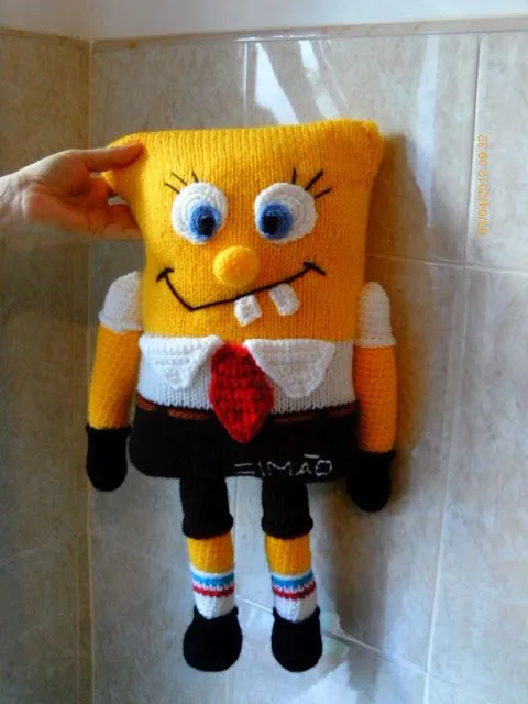 amigurumis marga: bob esponja de todos los tamaños