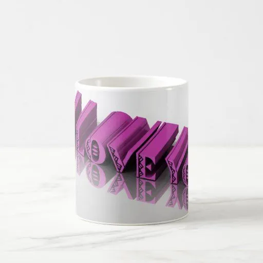 Te amo 3D Tazas De Café de Zazzle.