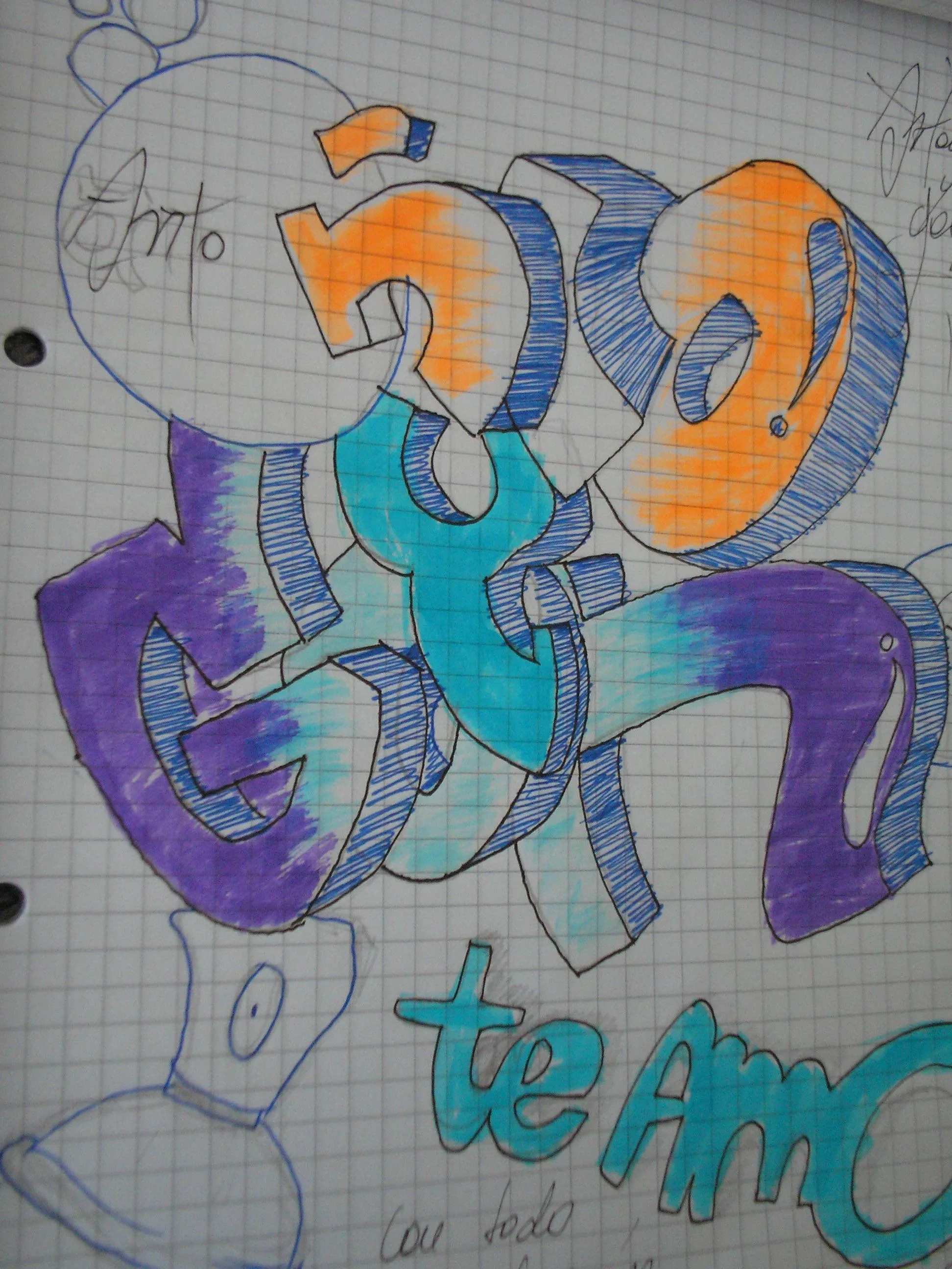 Te amo mi amor con todo mi corazon graffiti - Imagui