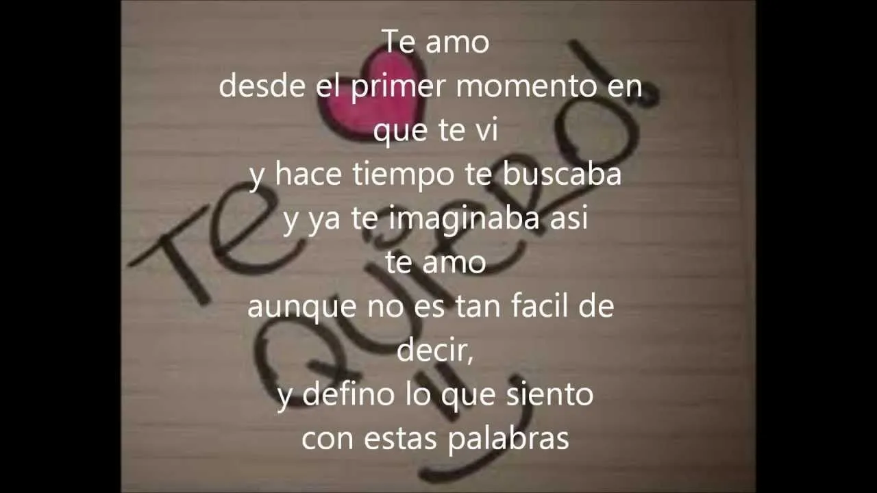 Te amo -Daniel Santacruz (letra) - YouTube