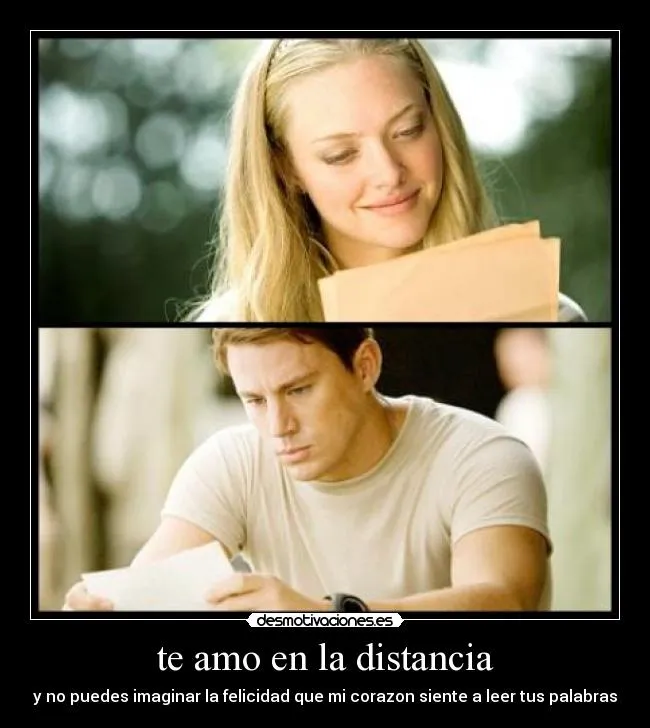 te amo en la distancia | Desmotivaciones