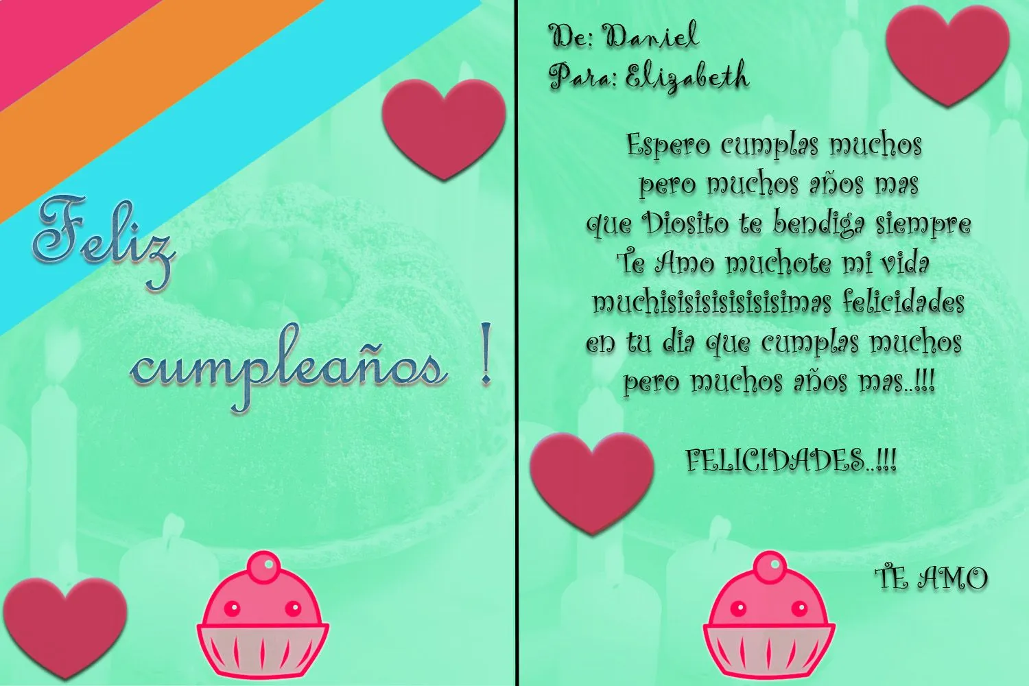 Te Amo: Feliz Feliz Cumpleaños mi amorsote bello !!!!