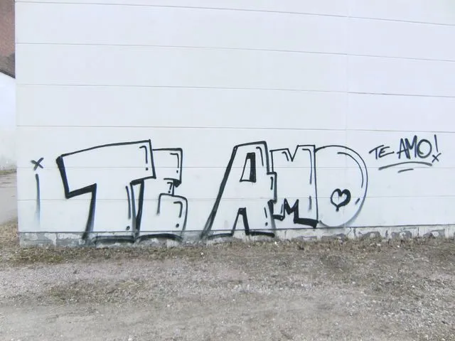 Te amo graffiti tag - Imagui