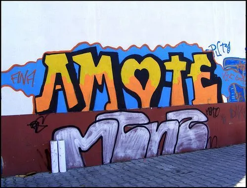 Te amo em grafite - Imagui