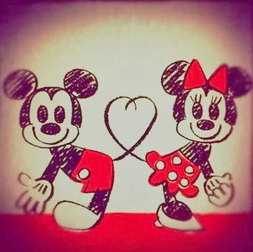 Mickey y minnie te amo - Imagui