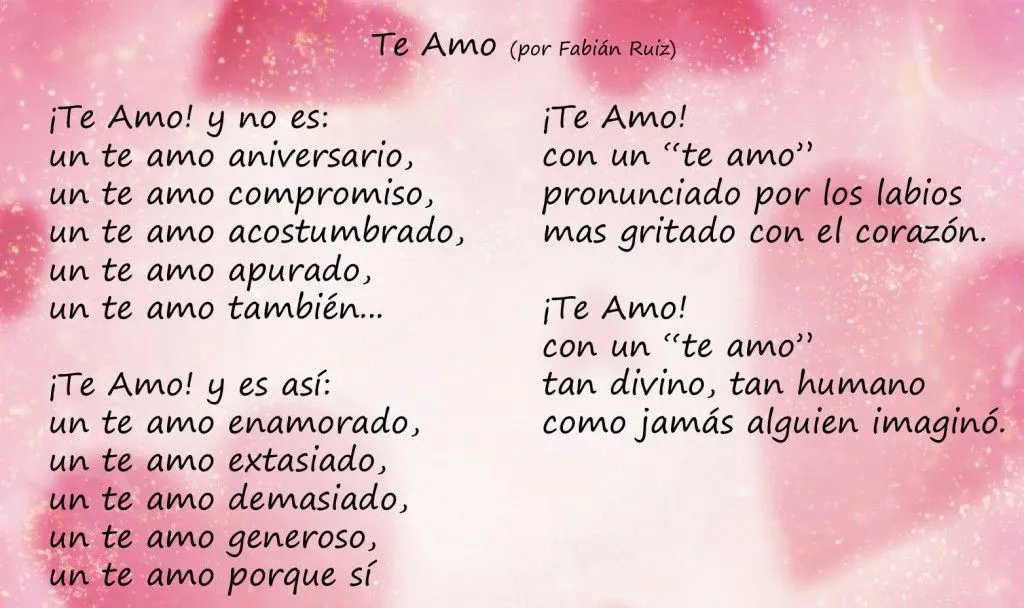 Te amo – Poema de amor | Te Amo Web - Imagenes de amor