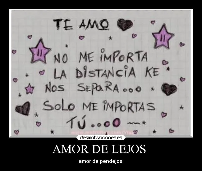 AMOR DE LEJOS | Desmotivaciones