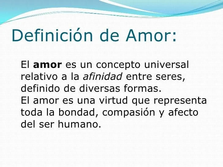 Valor del amor f.cristiana