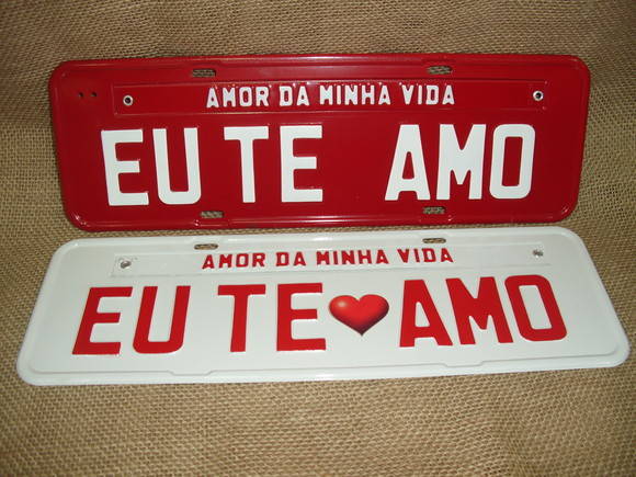 AMOR DA MINHA VIDA EU TE AMO (1 UNID)) | Emplacando suas idéias | Elo7